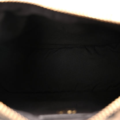 Fendi Denim Jacquard FF Effect Vitello Grace Mini Fendigraphy Hobo Bag Tobacco Moro Ebano 5 of 10