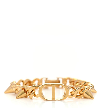 Christian Dior Metal Petit CD Spikes Chain Bracelet Gold 3 of 6