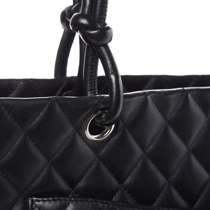 Chanel Calfskin Quilted Large Cambon Tote Black 14 of 16