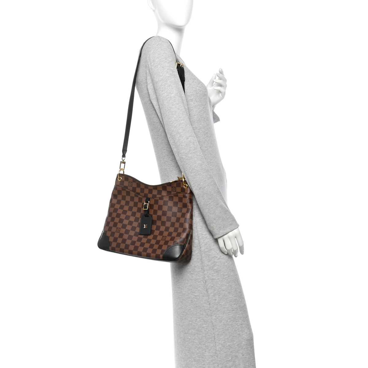 Louis Vuitton Damier Ebene Odeon MM Black 2 of 10