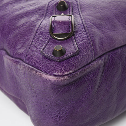 Balenciaga Agneau Classic Hardware Town Dark Violet 8 of 14