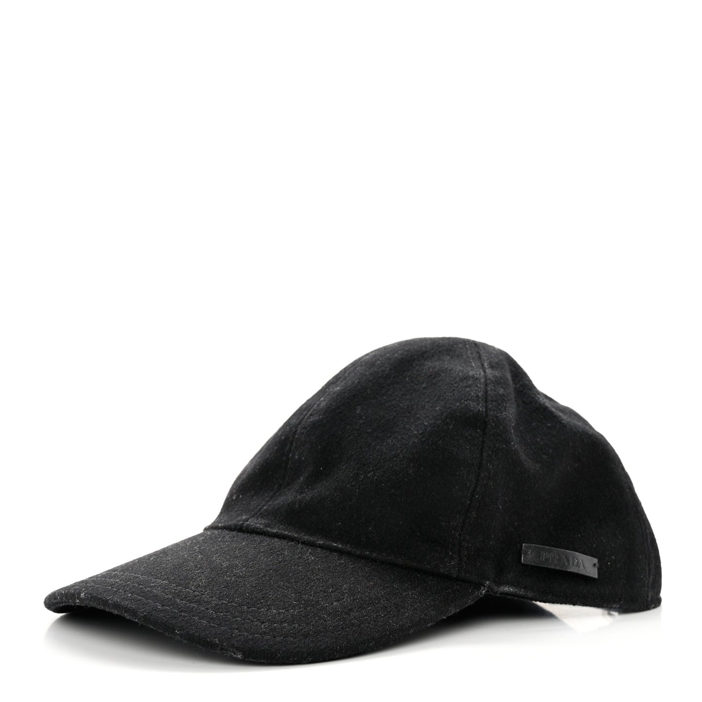 Tessuto Wool Baseball Cap S Black