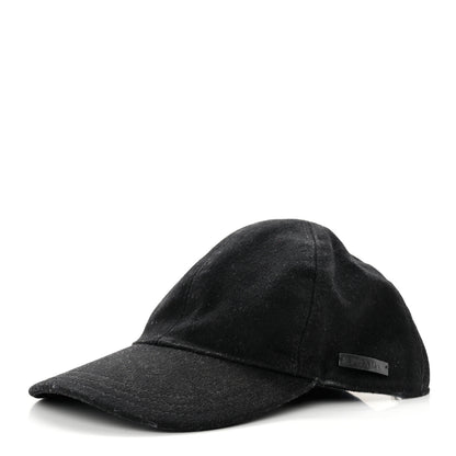 Prada Tessuto Wool Baseball Cap S Black 1 of 10