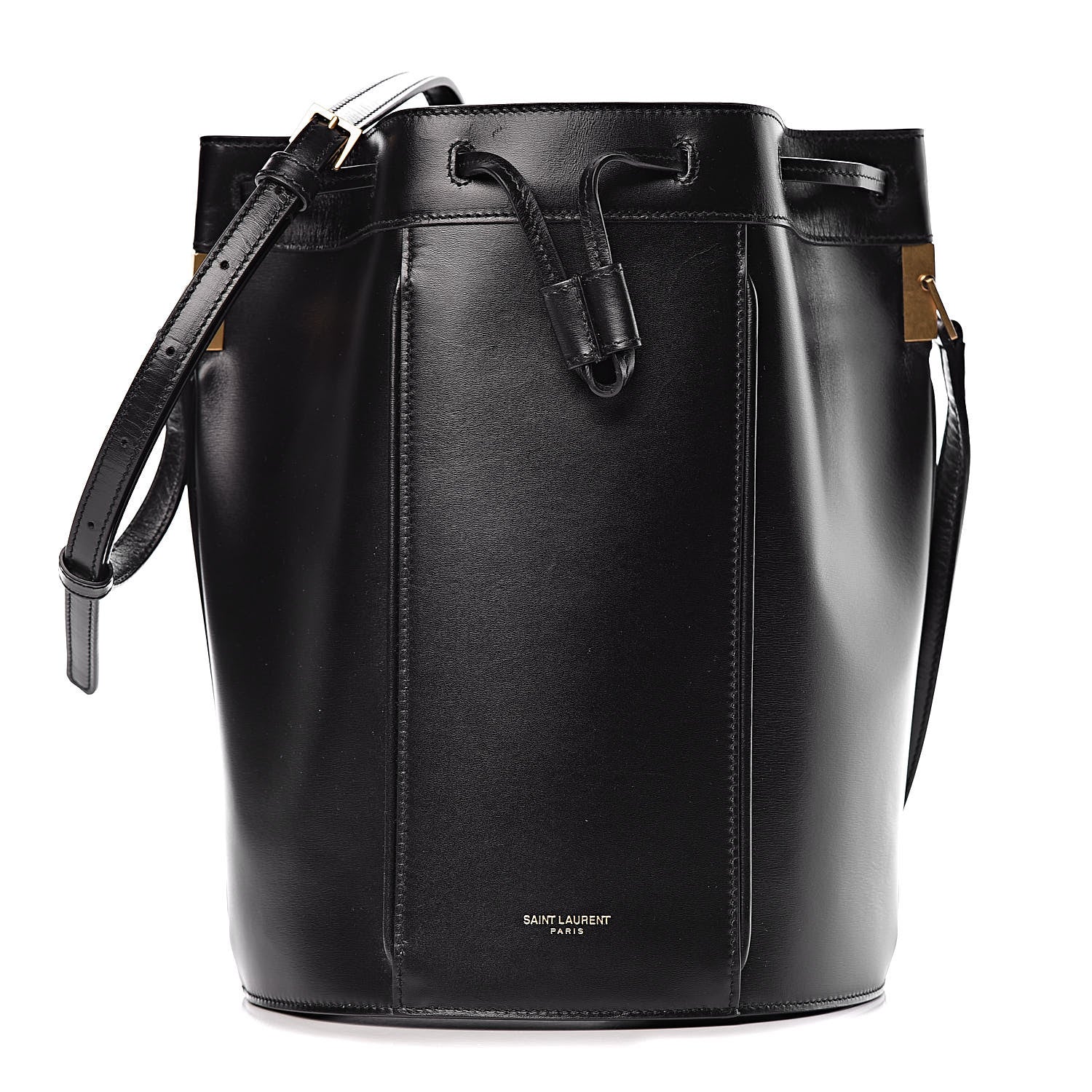 Saint Laurent Smooth Calfskin Medium Talitha Bucket Bag Black 1 of 10