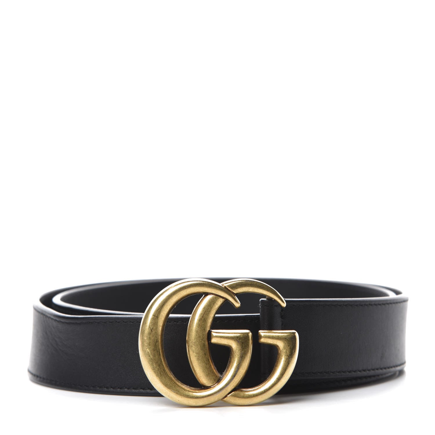 Gucci Calfskin Double G 30mm Belt 85 34 Black 1 of 4