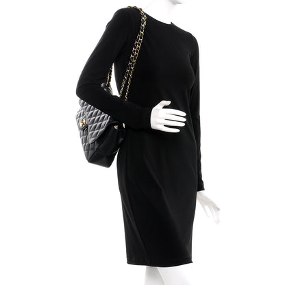 Chanel Caviar Quilted Jumbo Single Flap Black 3 of 8