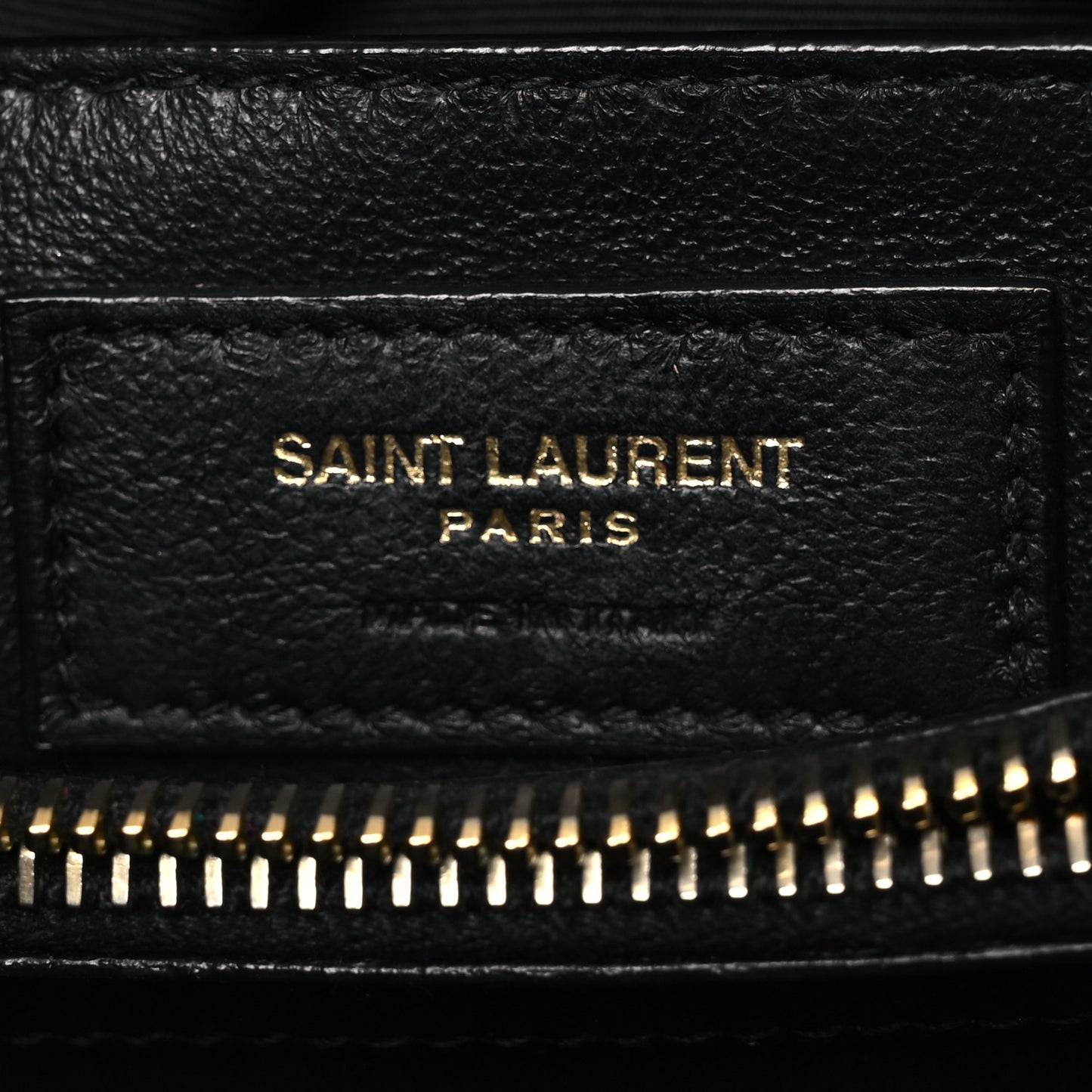Calfskin Y Quilted Monogram Small Loulou Chain Satchel Black