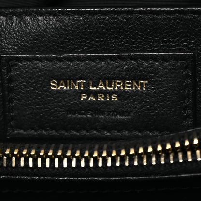 Saint Laurent Calfskin Y Quilted Monogram Small Loulou Chain Satchel Black 7 of 13