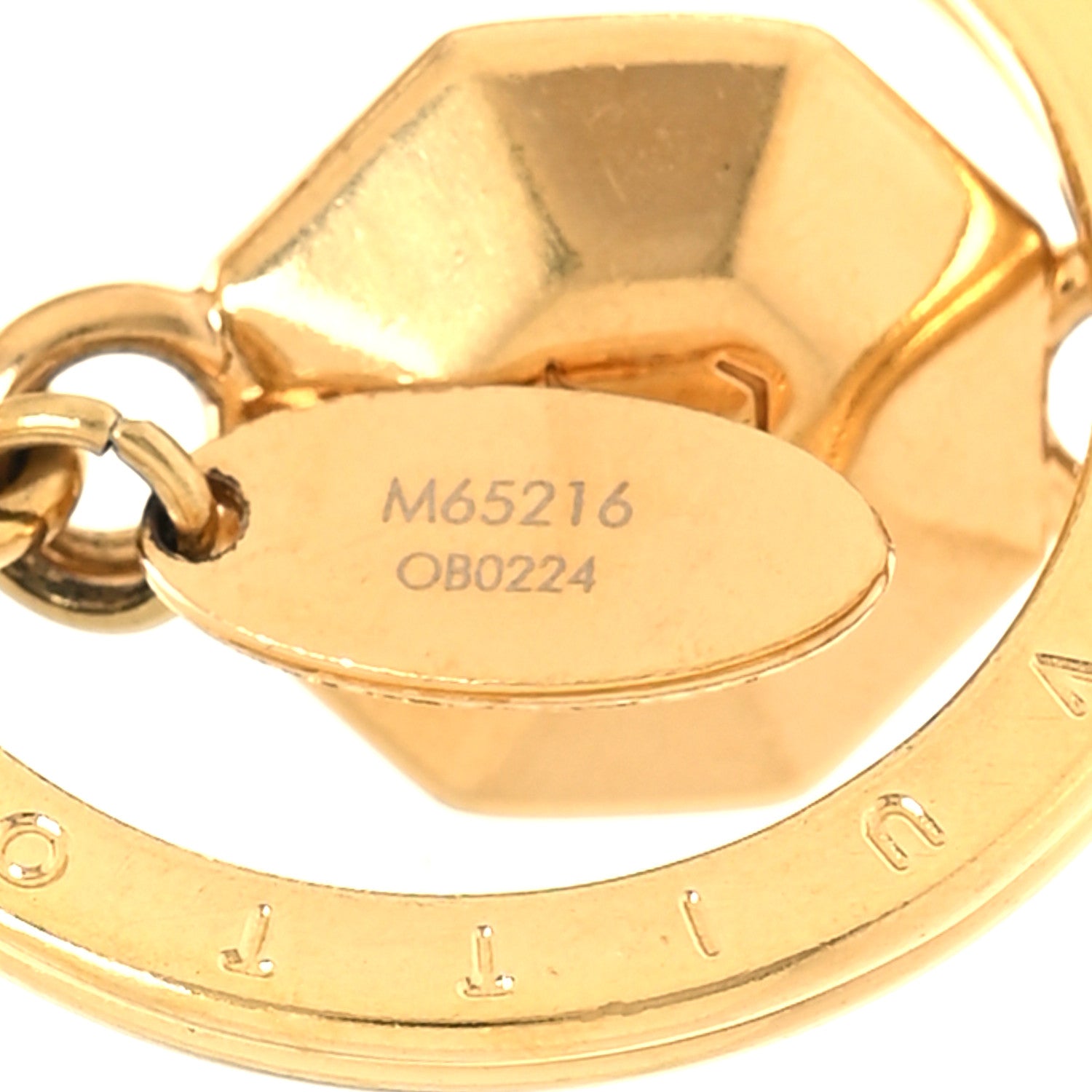 Louis Vuitton LV Facettes Bag Charm Key Holder Gold 4 of 5