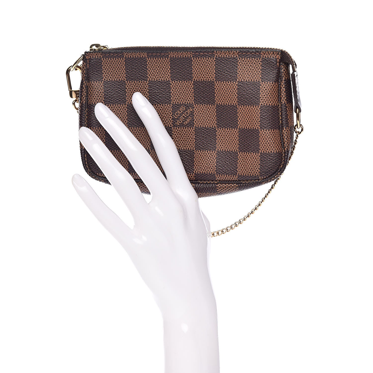 Louis Vuitton Damier Ebene Mini Pochette Accessories 2 of 9