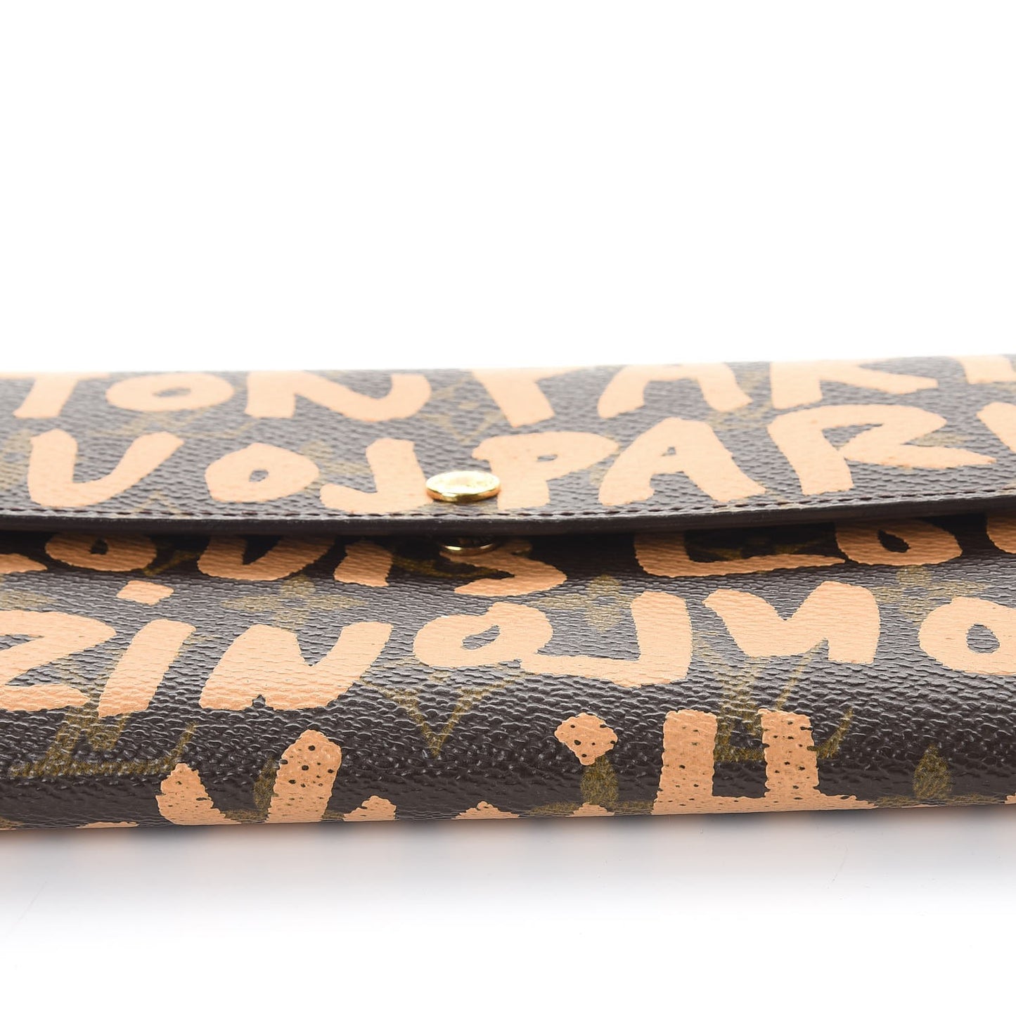 Monogram Graffiti Porte-Monnaie Wallet Peach