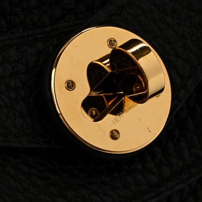 Hermes Taurillon Clemence Lindy 30 Black 13 of 14