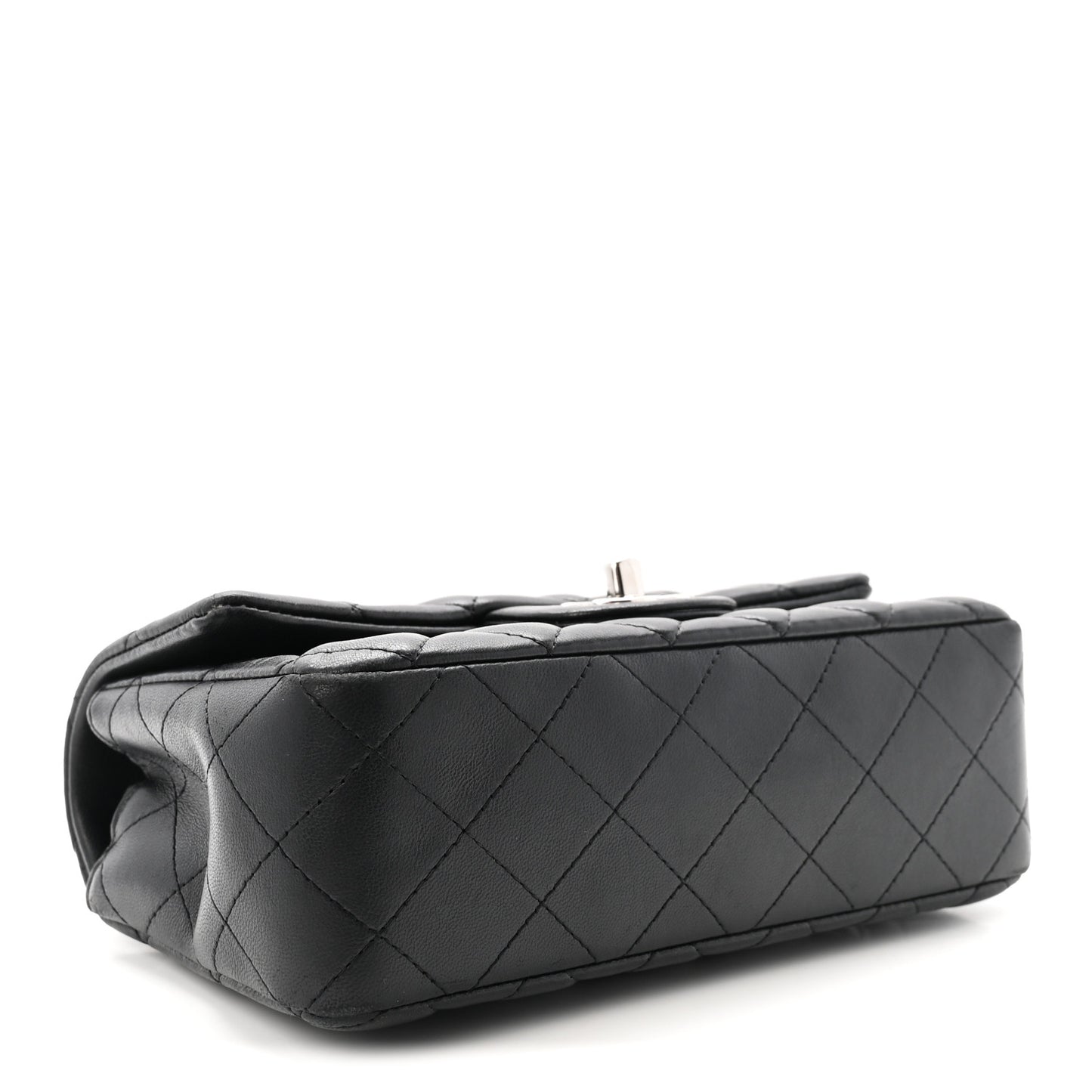 Lambskin Quilted Mini Rectangular Flap