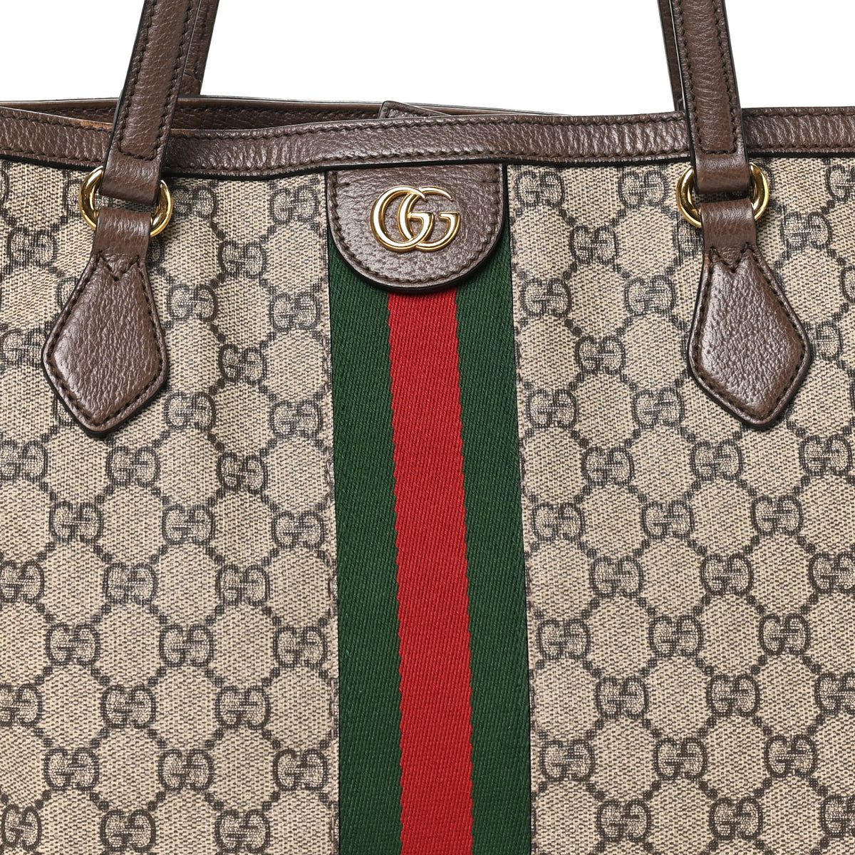 Gucci GG Supreme Monogram Medium Ophidia Shopping Tote Brown 8 of 10