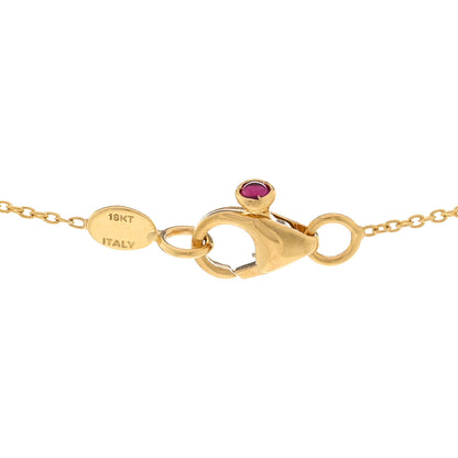 Roberto Coin 18K Yellow Gold Diamond .25ct Diamonds By The Inch Five Station Necklace 4 of 4