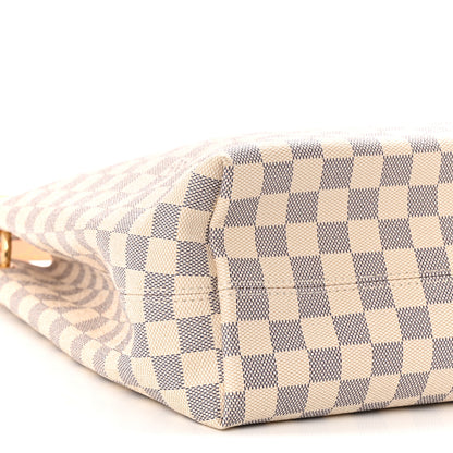 Louis Vuitton Damier Azur Graceful MM Rose Ballerine 8 of 9