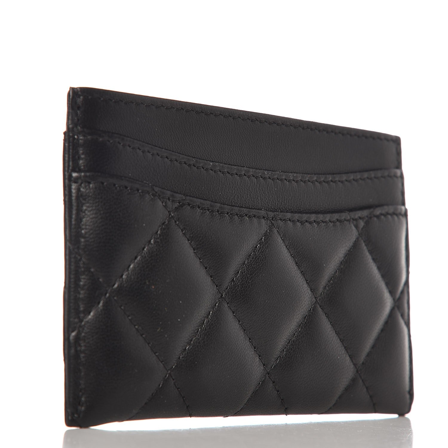 Chanel Lambskin Quilted Card Holder Black 3 of 8