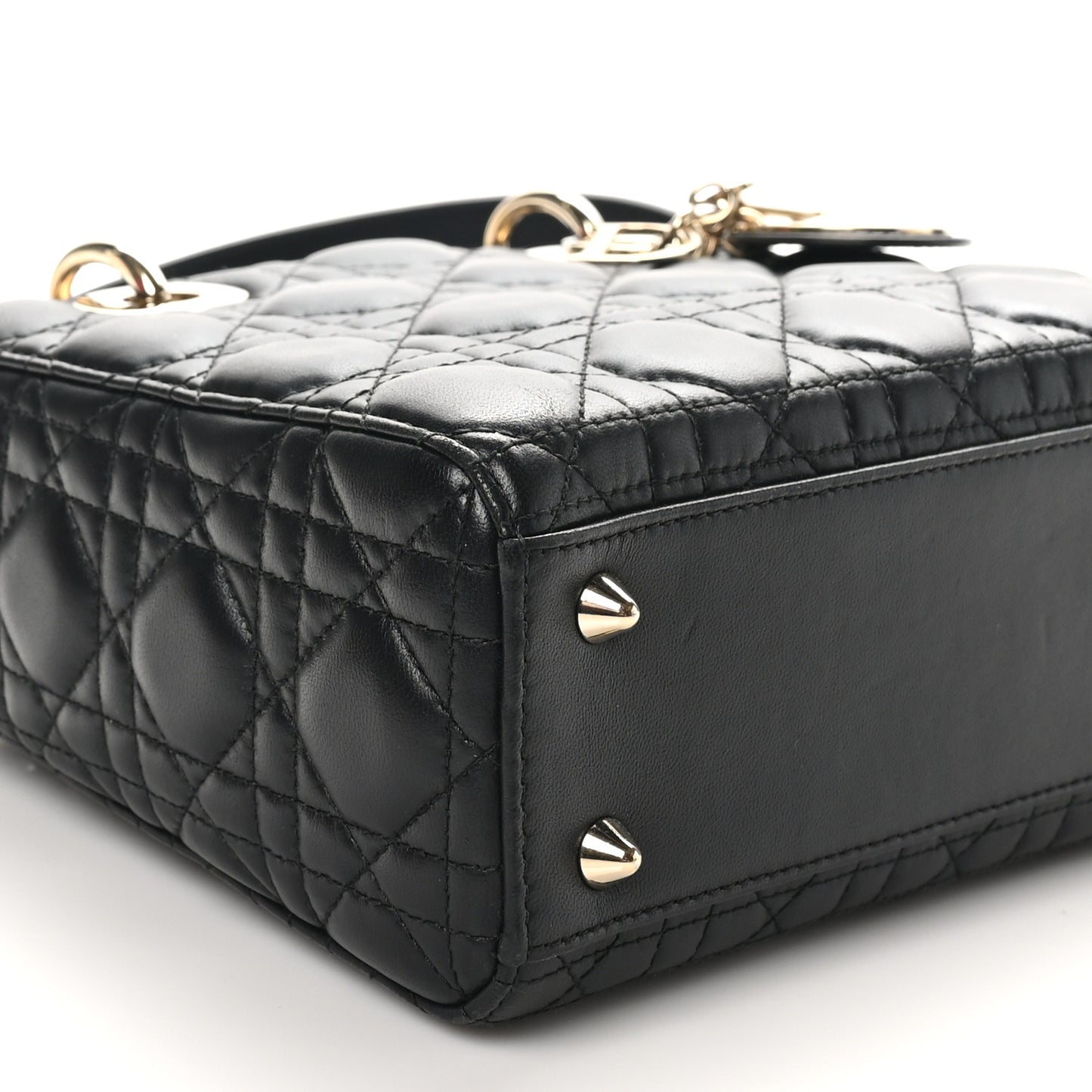 Lambskin Cannage Small My ABCDior Lady Dior Black