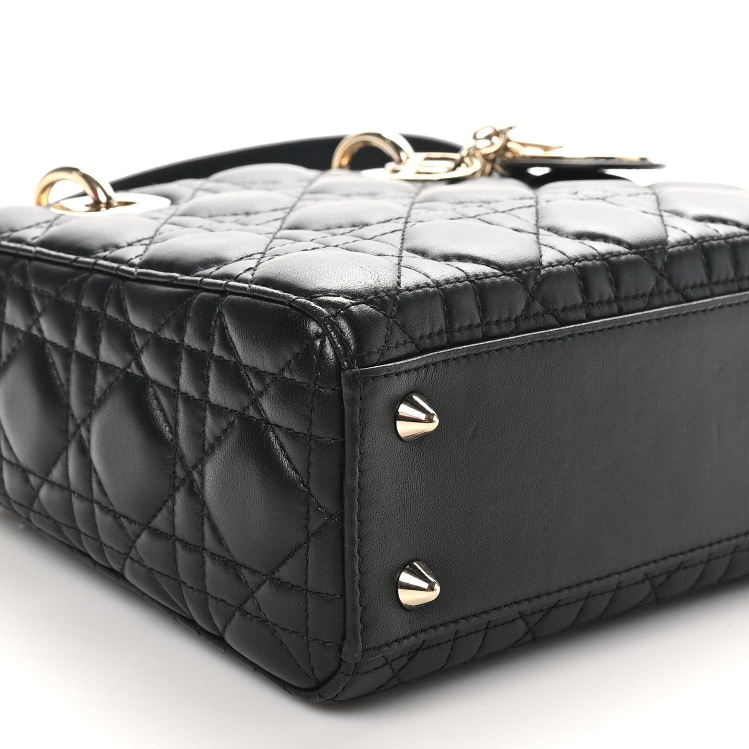 Christian Dior Lambskin Cannage Small My ABCDior Lady Dior Black 9 of 11