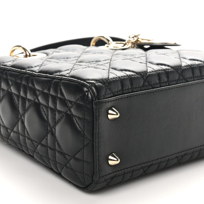 Christian Dior Lambskin Cannage Small My ABCDior Lady Dior Black 9 of 11