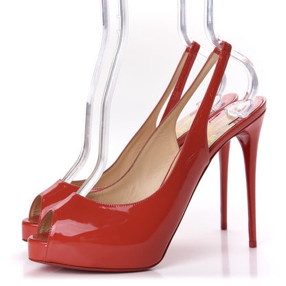 Christian Louboutin Patent Private Number 120 Pumps 39.5 Bisou 3 of 9