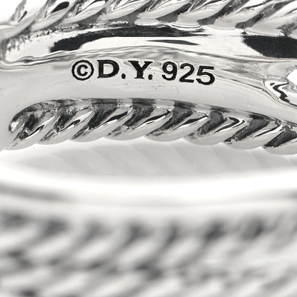 David Yurman Sterling Silver Diamond X Crossover Ring 56 7.5 4 of 4