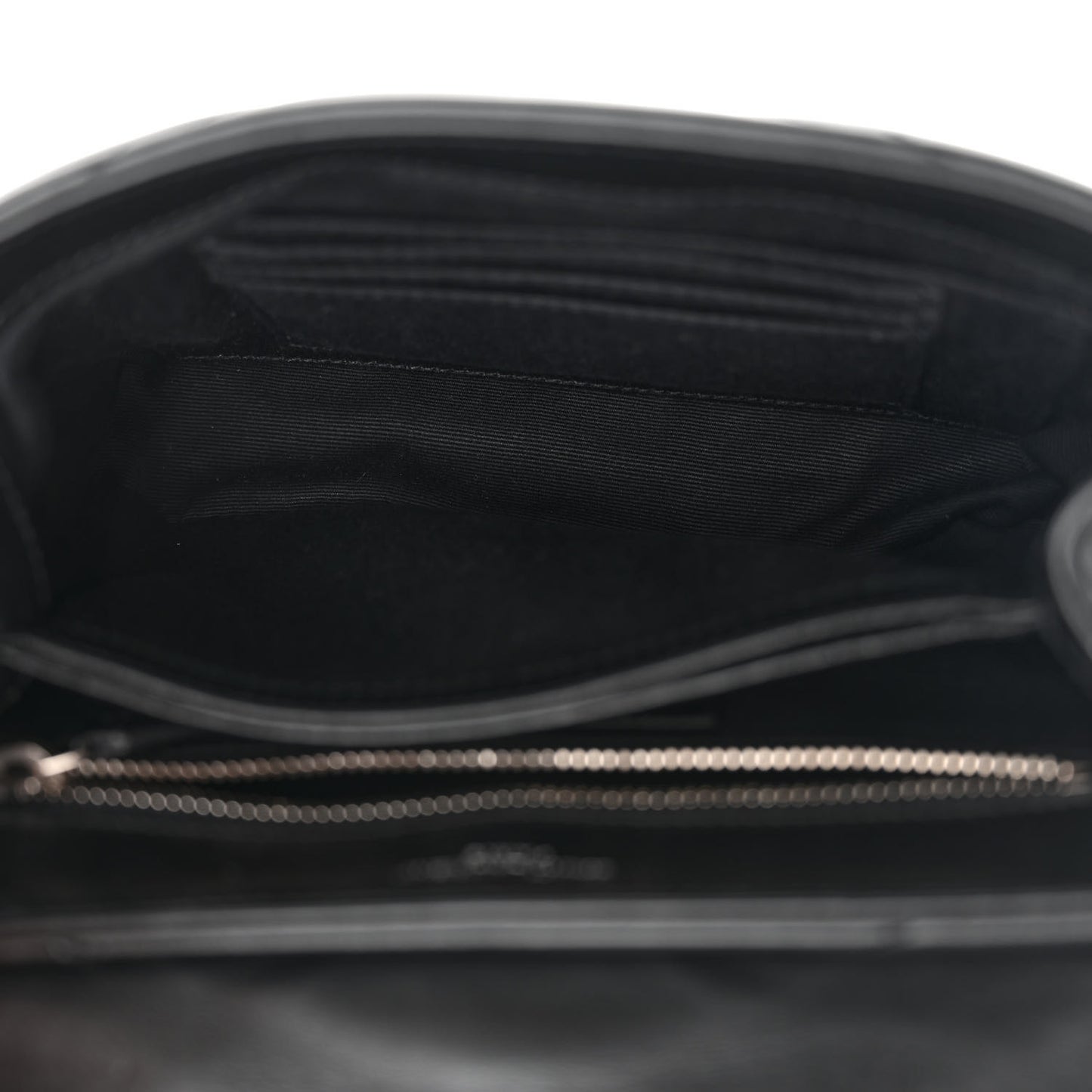 Calfskin Y Quilted Monogram Toy Loulou Crossbody Bag Black