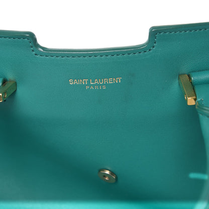 Saint Laurent Calfskin Small Classic Y Cabas Green 7 of 14