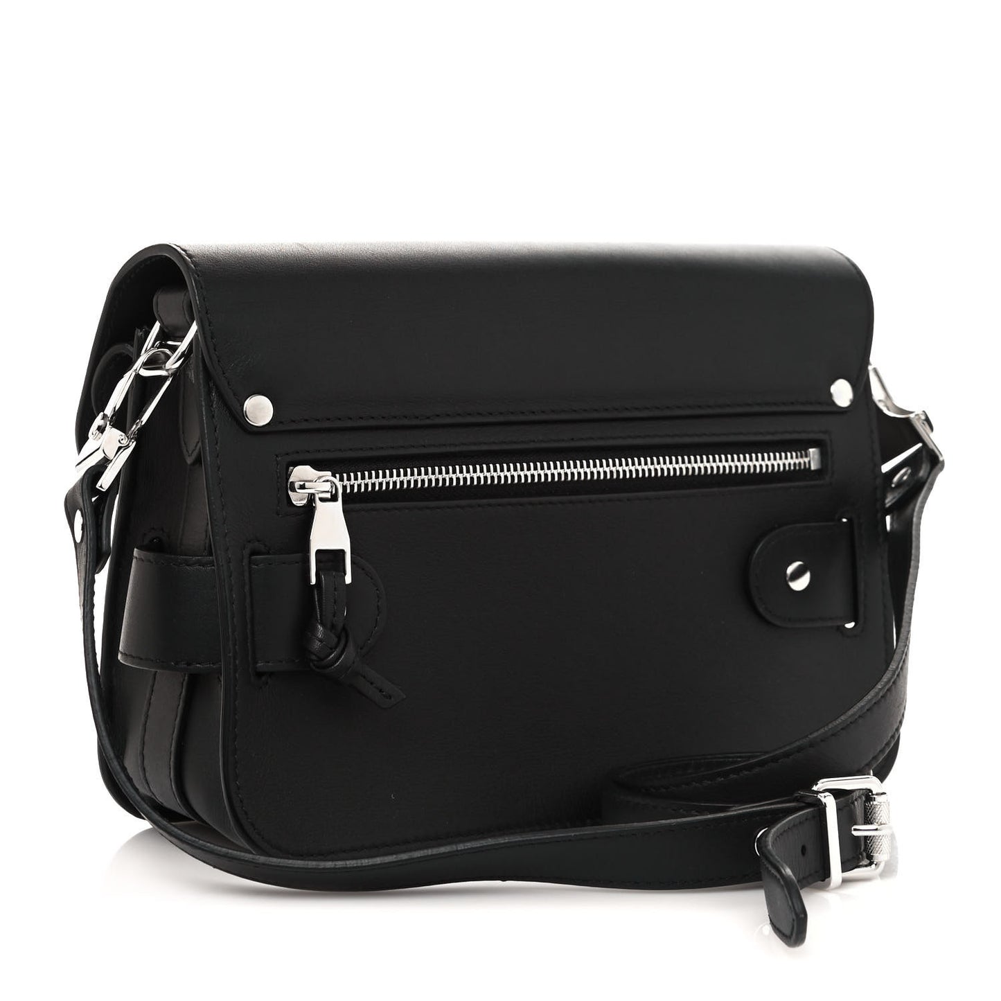 Smooth Calfskin Mini PS11 Classic Shoulder Bag Black