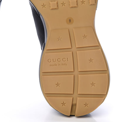 Gucci X SEGA Calfskin Logo Mens Rhyton Sneakers 9 Black 6 of 8