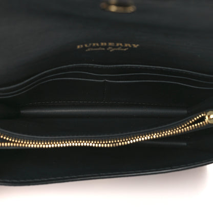 Burberry House Check Bridle Calfskin Small Madison Buckle Bag Tan 5 of 11