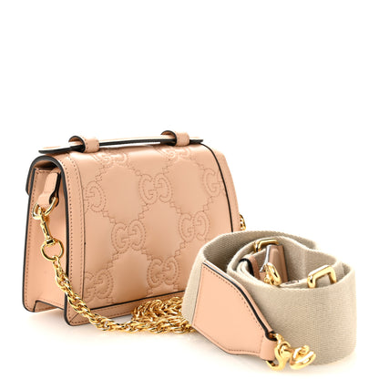 Gucci Calfskin GG Matelasse Mini Chain Top Handle Bag Light Pink 3 of 10