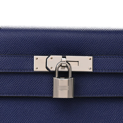 Hermes Epsom Kelly Sellier 32 Bleu Encre 10 of 10