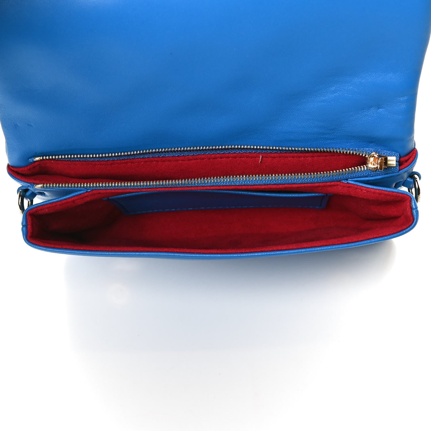 Louis Vuitton Lambskin Embossed Monogram Vuittamins Pochette Coussin Blue Red 5 of 10