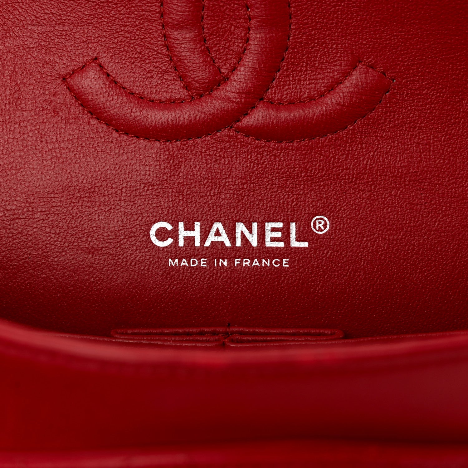 Chanel Lambskin Quilted Medium Double Flap Red 6 of 11