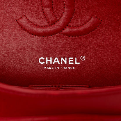 Chanel Lambskin Quilted Medium Double Flap Red 6 of 11