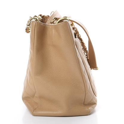 Chanel Caviar Quilted Grand Shopping Tote GST Beige 20 of 22