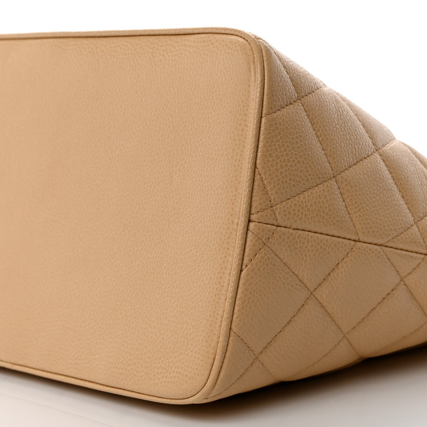 Caviar Quilted Medallion Tote Beige