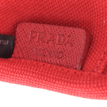 Prada Plexiglass Canapa Pouch Red 6 of 8