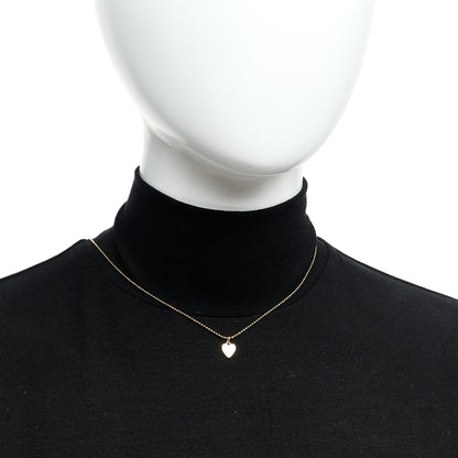Jennifer Meyer 18K Yellow Gold Mini Heart Charm Pendant Necklace 2 of 7