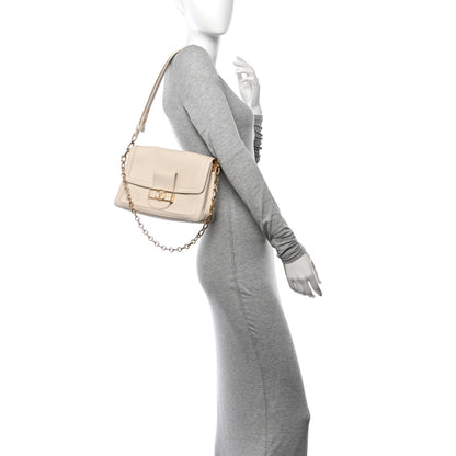 Louis Vuitton Smooth Calfskin Soft Dauphine MM White 2 of 11