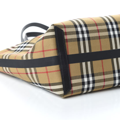 Burberry Vintage Check The Giant Reversible Tote Antique Yellow Bright Red 6 of 16