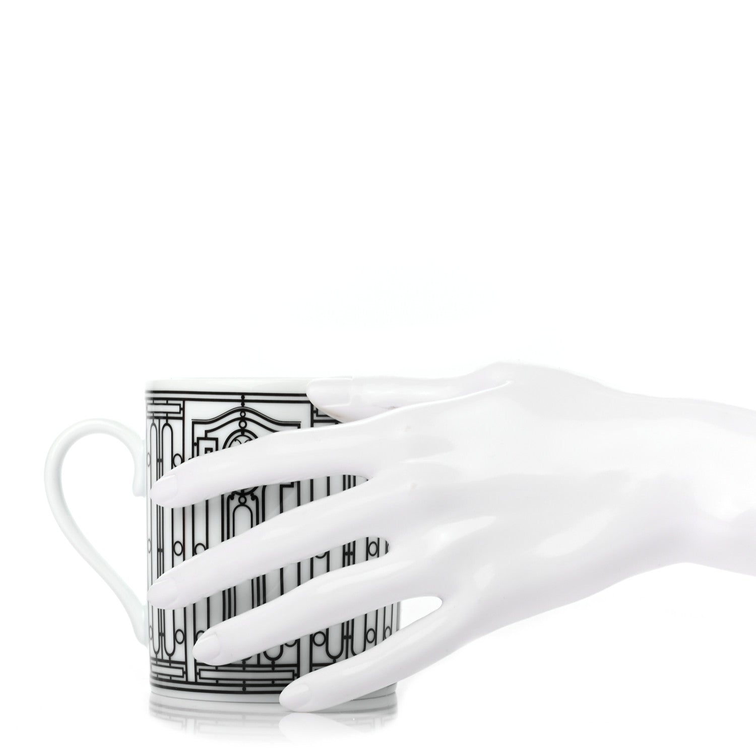Hermes Porcelain H Deco Mug Set Of 2 2 of 7