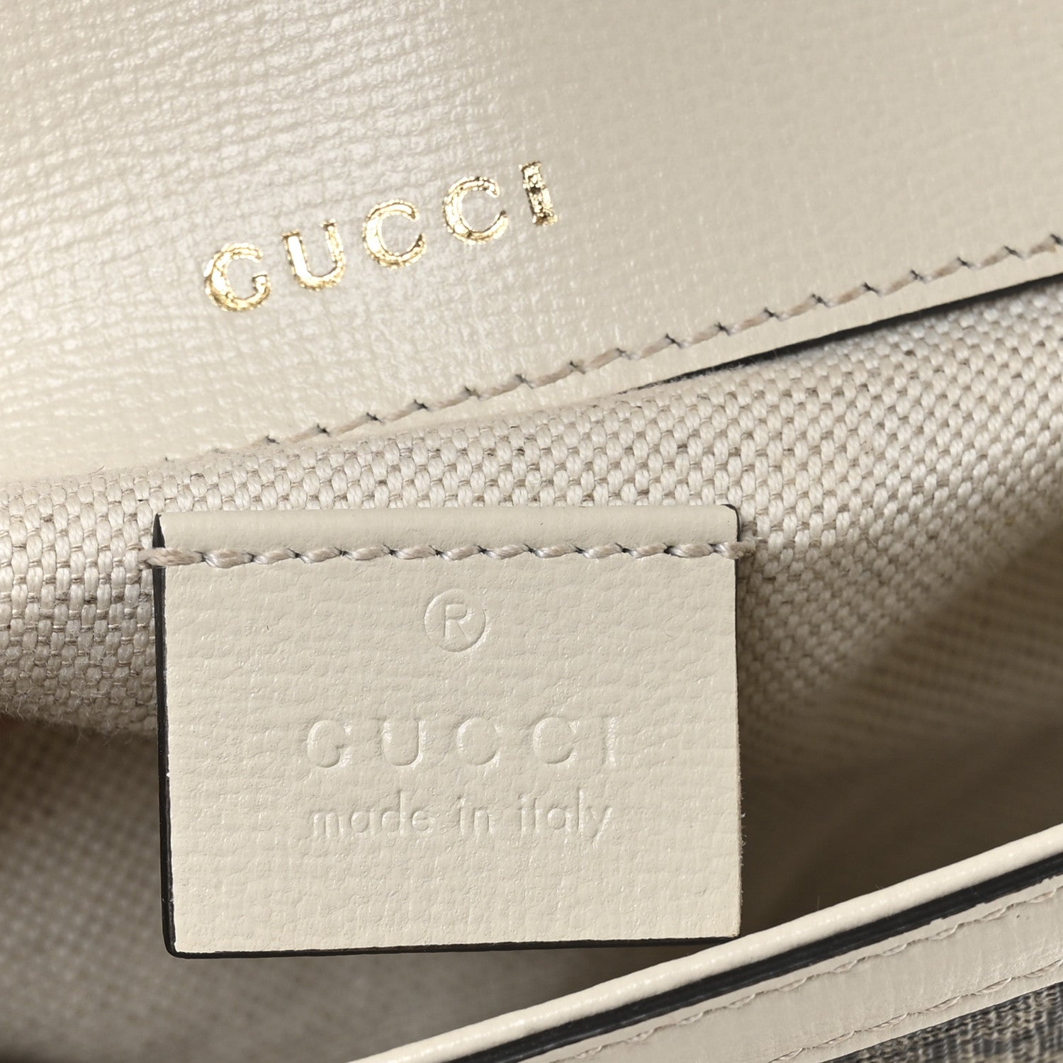 Gucci GG Supreme Monogram Web Mini Horsebit 1955 Shoulder Bag Beige Mystic White 6 of 10