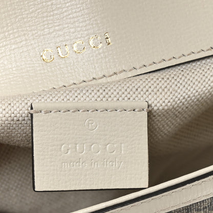 Gucci GG Supreme Monogram Web Mini Horsebit 1955 Shoulder Bag Beige Mystic White 6 of 10