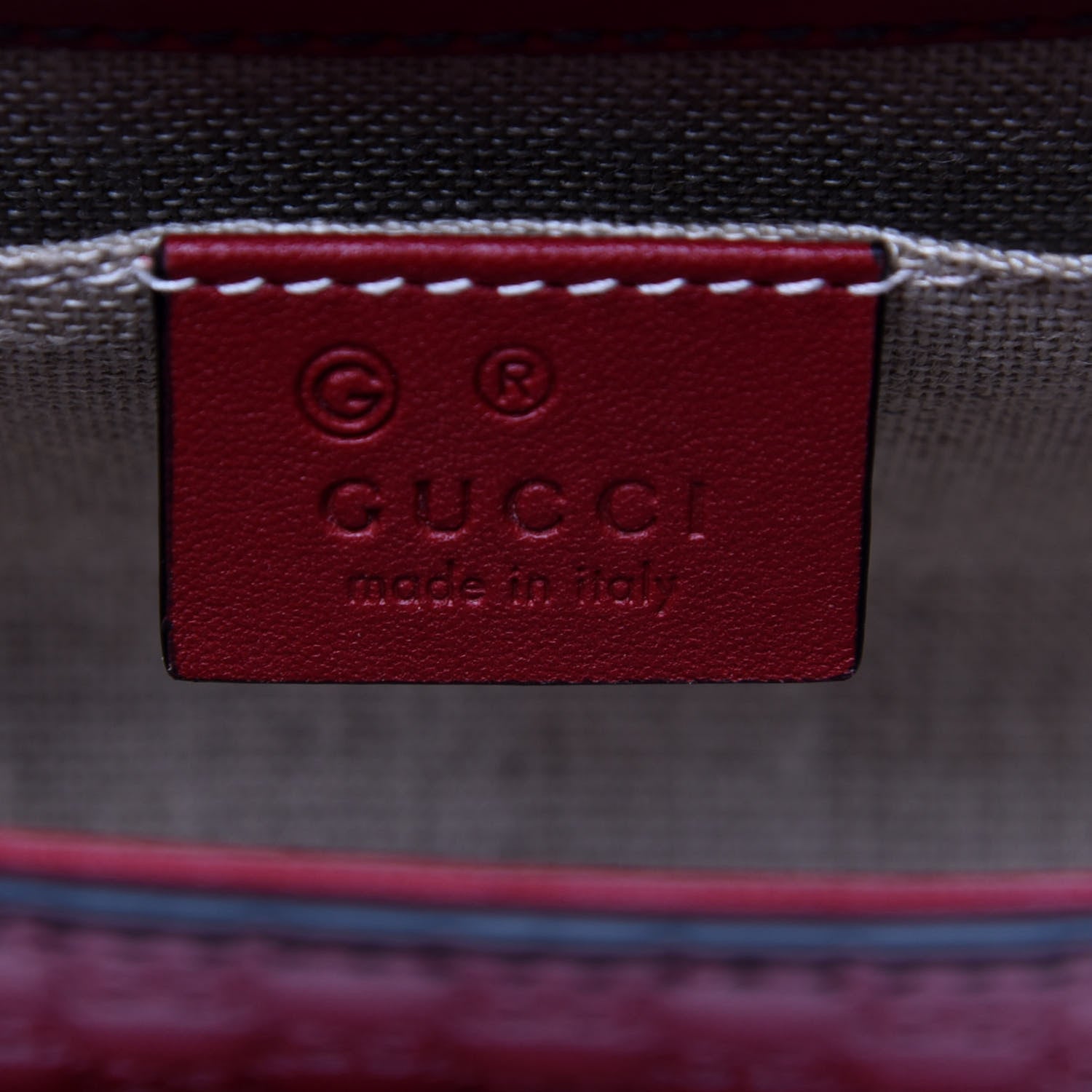 Gucci Soft Microguccissima Mini Emily Chain Shoulder Bag Rosso 8 of 11