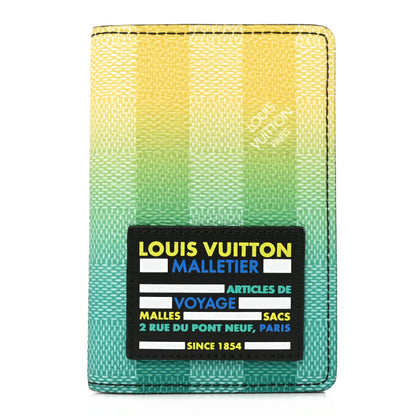 Louis Vuitton Damier Stripes Pocket Organizer Gradient Green 1 of 7