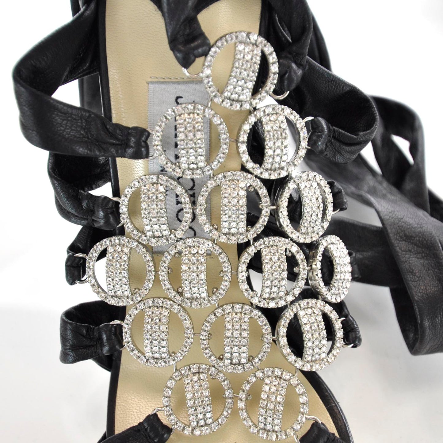 Crystal Marine Ankle Wrap Sandals 38