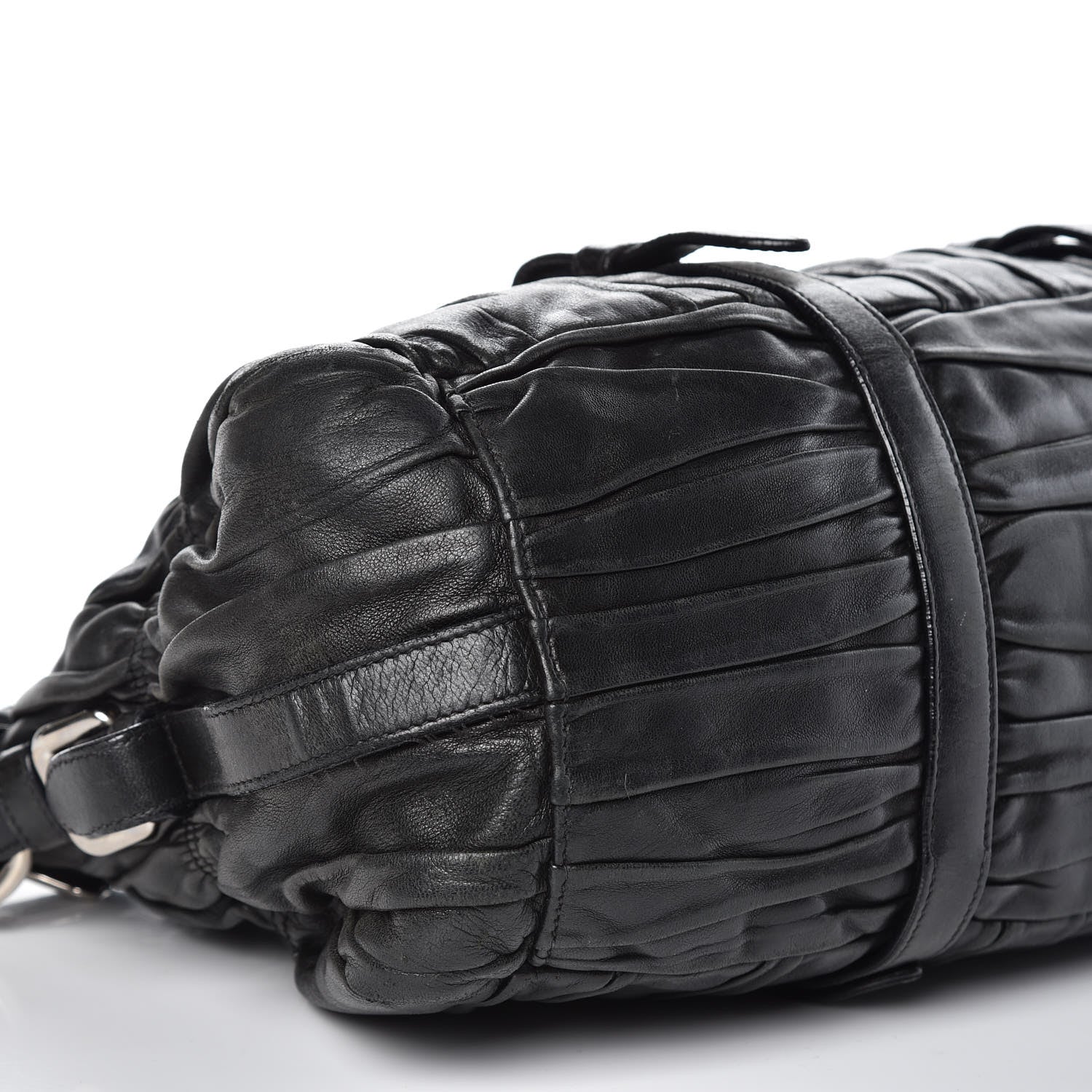 Prada Nappa Gaufre Shopping Satchel Black 16 of 39