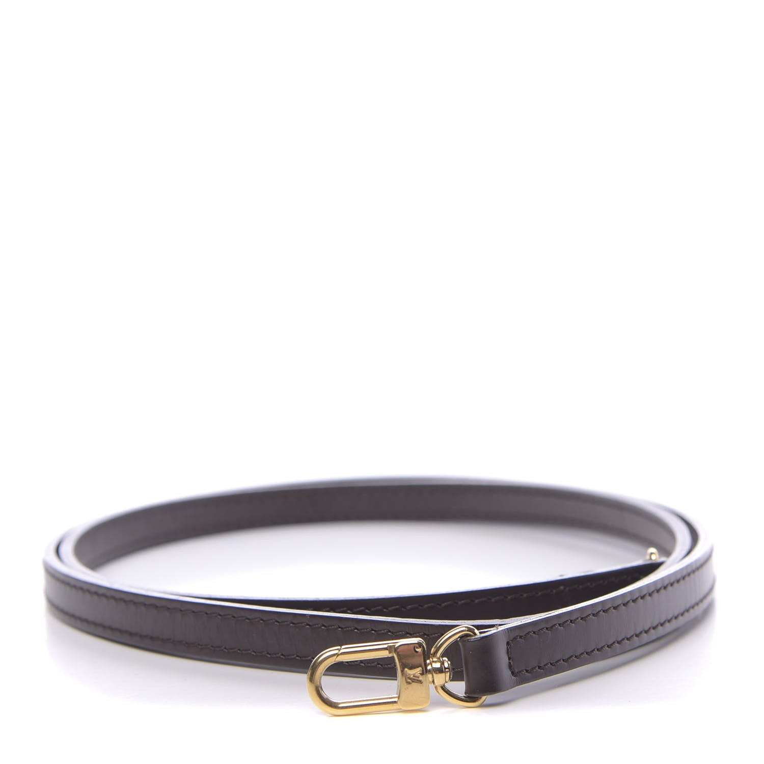 Louis Vuitton Calfskin 12mm Adjustable Shoulder Strap Brown 1 of 3